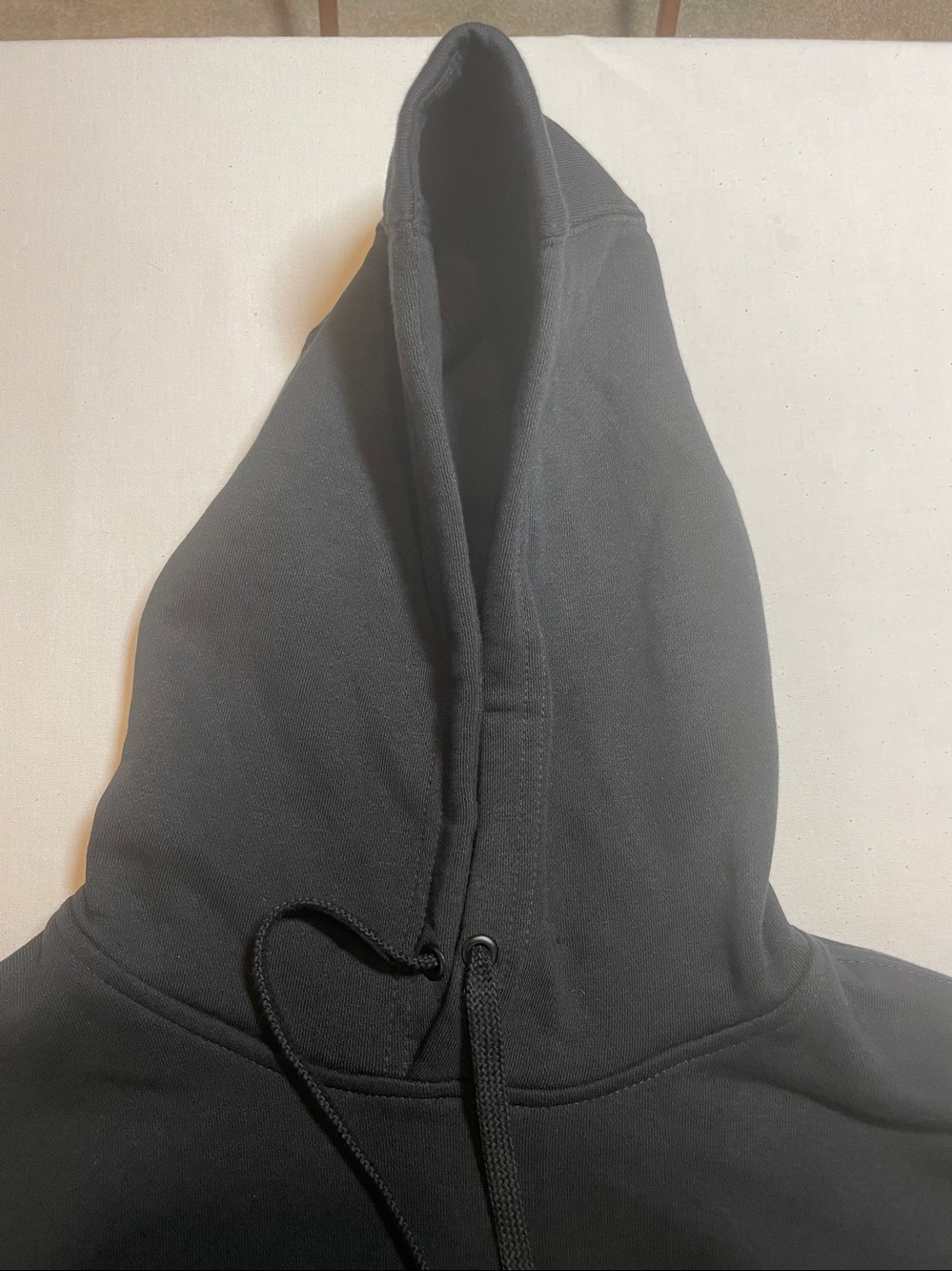Nike Men’s Charcoal Gray Pullover Hoodie with White Logo - Picture 4 of 11
